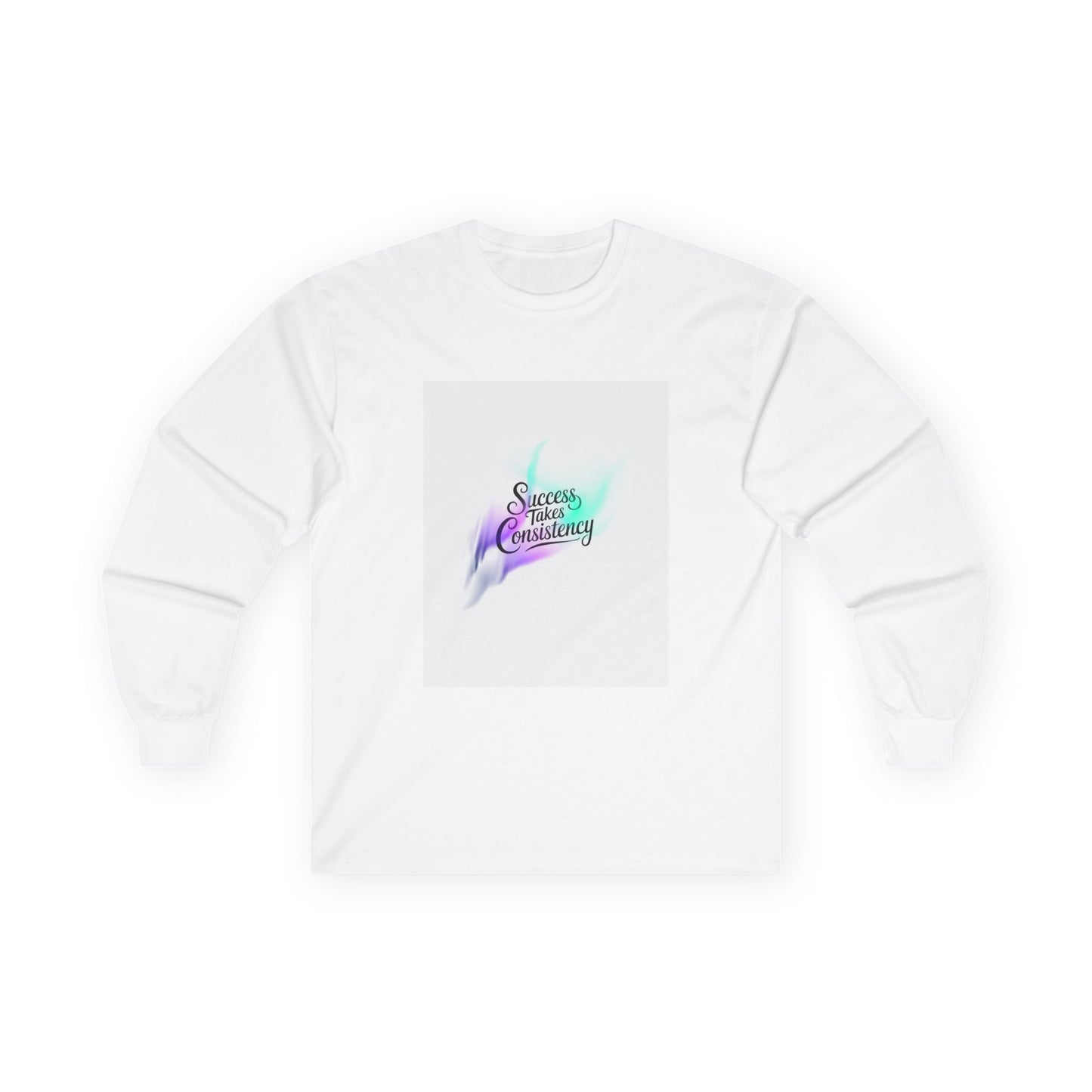 Success Through Consistency Long Sleeve Tee, Motivational Shirt, Unisex Cotton Top, Gift for Entrepreneurs, Encouragement Apparel